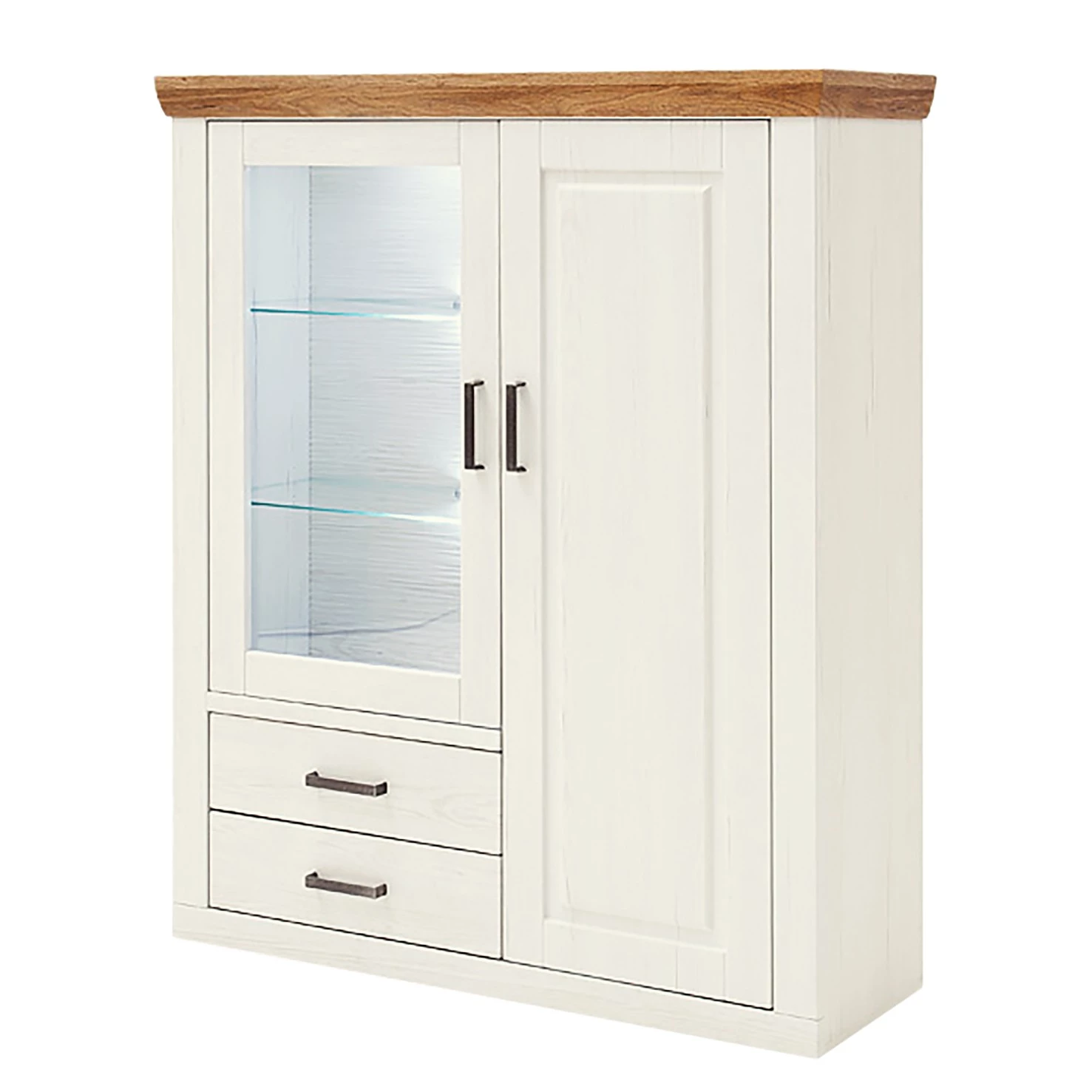 Ridgevalley Buffet haut Arez - Pin blanc / Chêne 1 Ridgevalley Buffet haut Arez - Pin blanc / Chêne