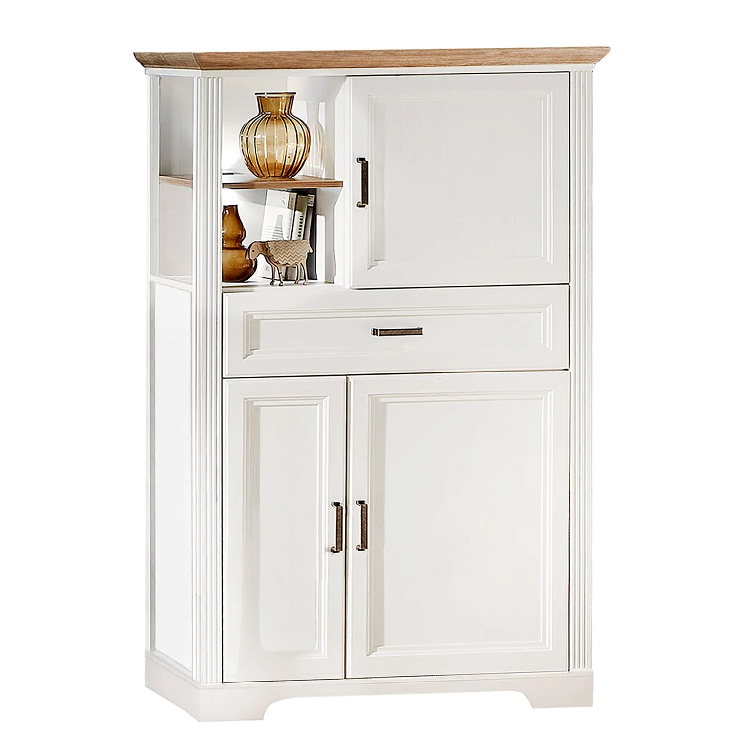 Ridgevalley Buffet haut Jasmund I - Blanc 1 Ridgevalley Buffet haut Jasmund I - Blanc