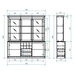 Ridgevalley Vaisselier Lewk - Imitation pin blanc / Imitation pin 15 Ridgevalley Vaisselier Lewk - Imitation pin blanc / Imitation pin -Meubles de salle à manger Soldes Magasin 1000136070 181219 14223700027 GALLERYIMAGES P000000001000136070