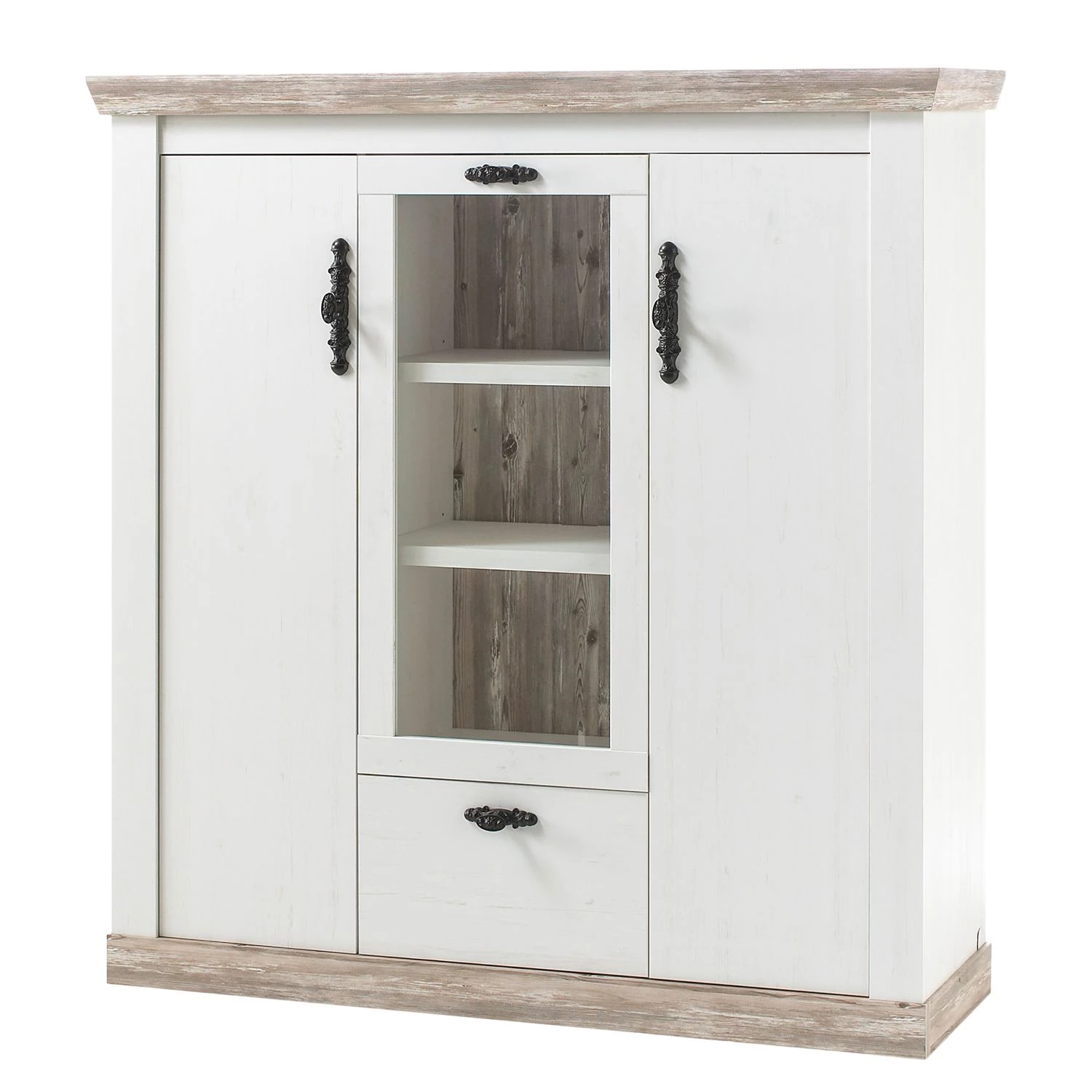 Ridgevalley Buffet haut Lewk IV - Imitation pin blanc / Imitation pin 1 Ridgevalley Buffet haut Lewk IV - Imitation pin blanc / Imitation pin