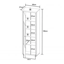 Loftscape Vitrine Hagby I - Imitation chêne / Blanc 5 Loftscape Vitrine Hagby I - Imitation chêne / Blanc -Meubles de salle à manger Soldes Magasin 1000137081 181213 07275000022 GALLERYIMAGES P000000001000137081