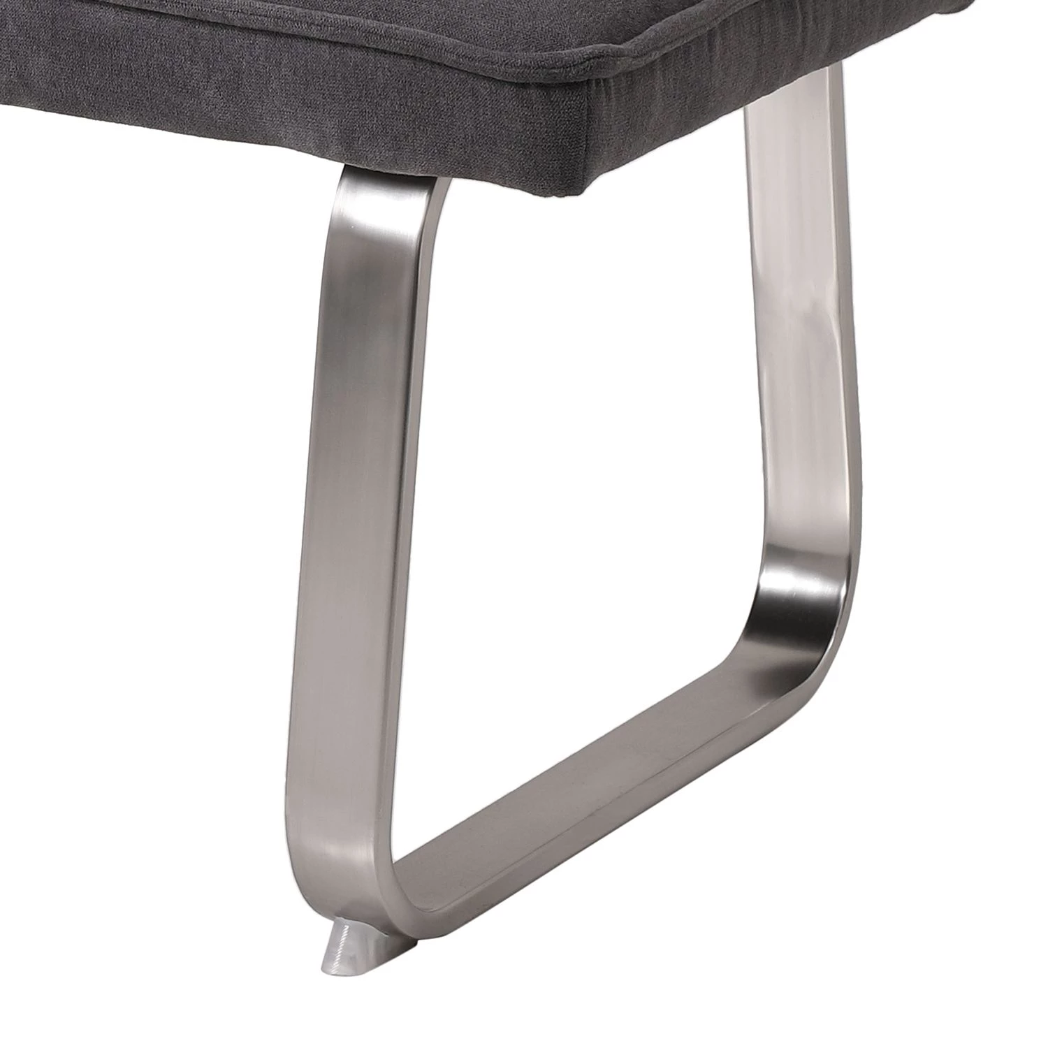 Loftscape Banc Roby II - Tissu / Acier - Anthracite / Imitation acier inoxydable 3 Loftscape Banc Roby II - Tissu / Acier - Anthracite / Imitation acier inoxydable – Image 3