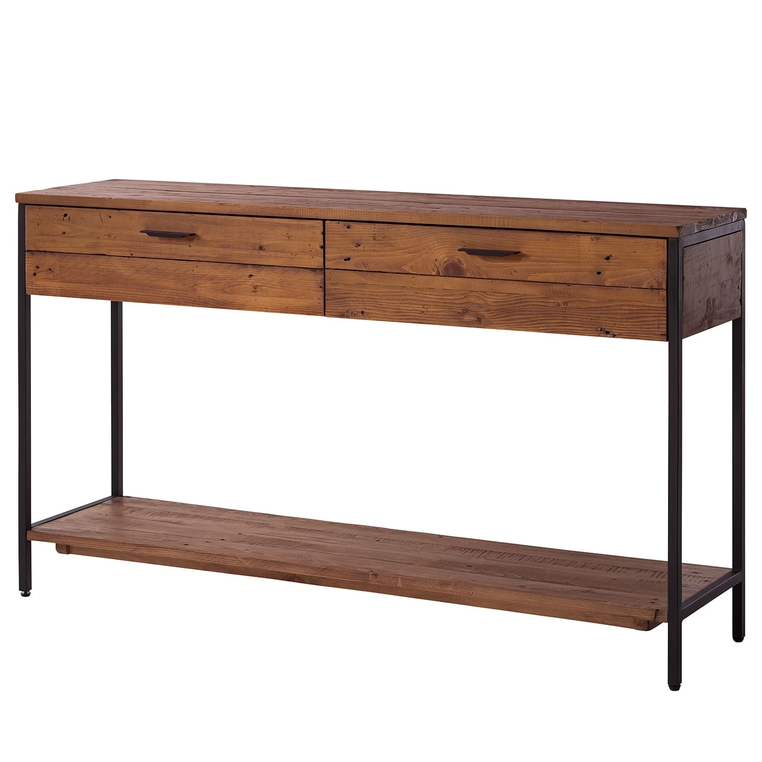 Ars manufacti Console Grasby - Pin massif / Métal - Pin / Noir 1 Ars manufacti Console Grasby - Pin massif / Métal - Pin / Noir