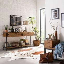 Ars manufacti Console Grasby - Pin massif / Métal - Pin / Noir 13 Ars manufacti Console Grasby - Pin massif / Métal - Pin / Noir -Meubles de salle à manger Soldes Magasin 1000147156 190730 13021900008 MOOD DETAILS P000000001000147156 mood