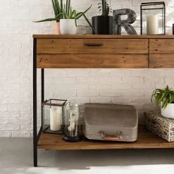 Ars manufacti Console Grasby - Pin massif / Métal - Pin / Noir 15 Ars manufacti Console Grasby - Pin massif / Métal - Pin / Noir -Meubles de salle à manger Soldes Magasin 1000147156 190730 13021900010 MOOD DETAILS P000000001000147156 mood