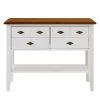 Maison Belfort Console Bergen I - Pin massif - Pin blanc / Pin Bernstein - Largeur : 102 cm