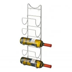 Zeller Range-bouteilles Laim - Métal - Chrome