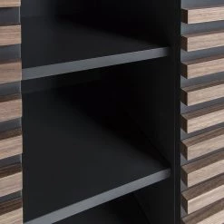 Norrwood Buffet haut Kipra - Noyer contreplaqué - Graphite -Meubles de salle à manger Soldes Magasin 1000150233 181214 16440300088 GALLERYIMAGES P000000001000150233