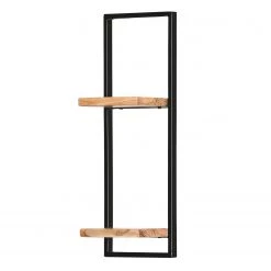 Red Living Étagère Mello IV - Acacia massif - Acacia naturel / Noir