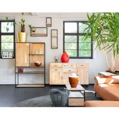 Red Living Étagère Mello IV - Acacia massif - Acacia naturel / Noir 12 Red Living Étagère Mello IV - Acacia massif - Acacia naturel / Noir -Meubles de salle à manger Soldes Magasin 1000150345 181212 12361800006 MOOD GALLERYIMAGES P000000001000150345 mood