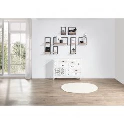 Red Living Étagère Mello III - Acacia massif - Acacia naturel / Noir - Largeur : 35 cm -Meubles de salle à manger Soldes Magasin 1000150353 200302 15283300009 MOOD DETAILS P000000001000150353 mood