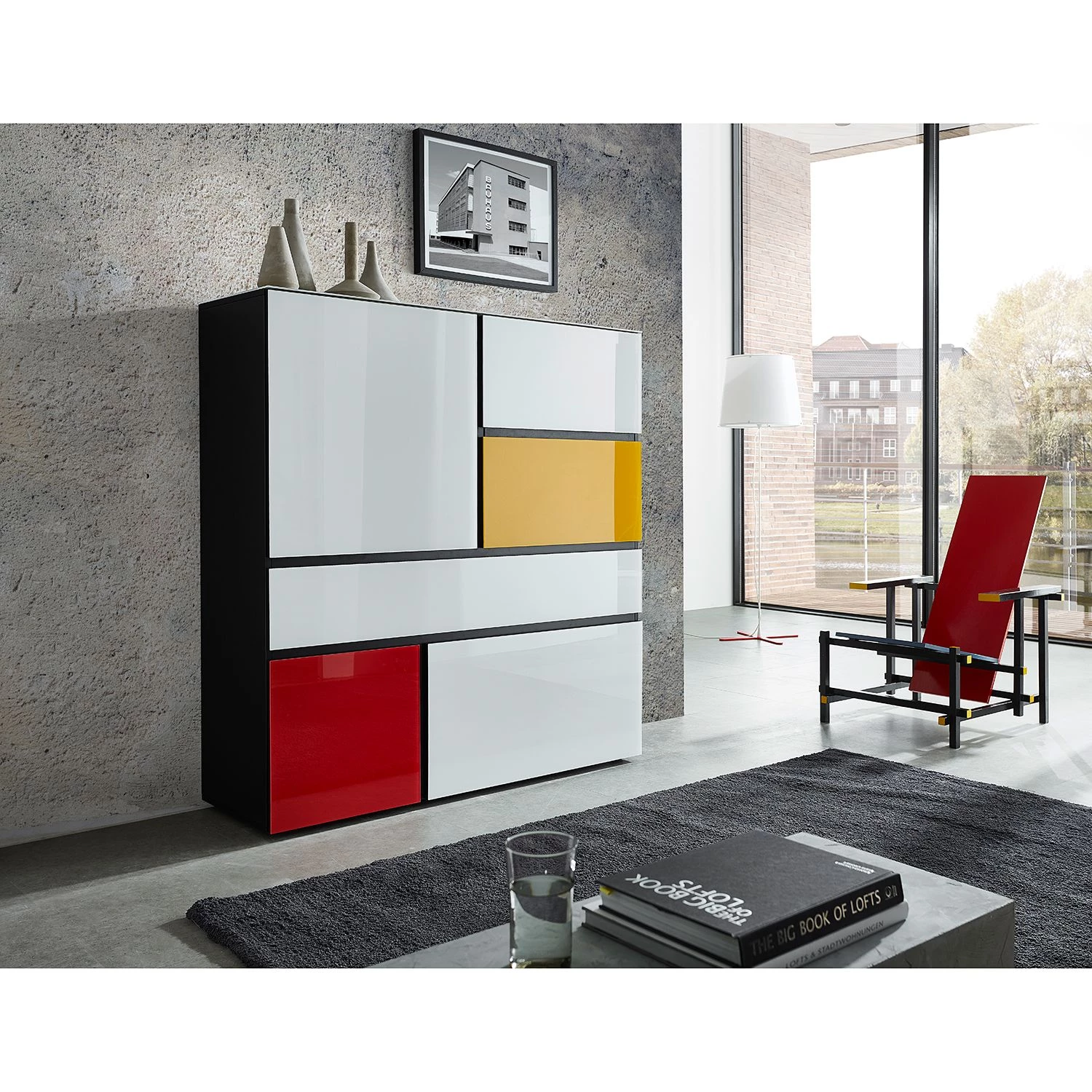Germania Buffet Ideeus - Noir / Multicolore 2 Germania Buffet Ideeus - Noir / Multicolore – Image 2