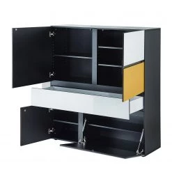 Germania Buffet Ideeus - Noir / Multicolore 14 Germania Buffet Ideeus - Noir / Multicolore -Meubles de salle à manger Soldes Magasin 1000150554 181213 15491600021 GALLERYIMAGES P000000001000150554