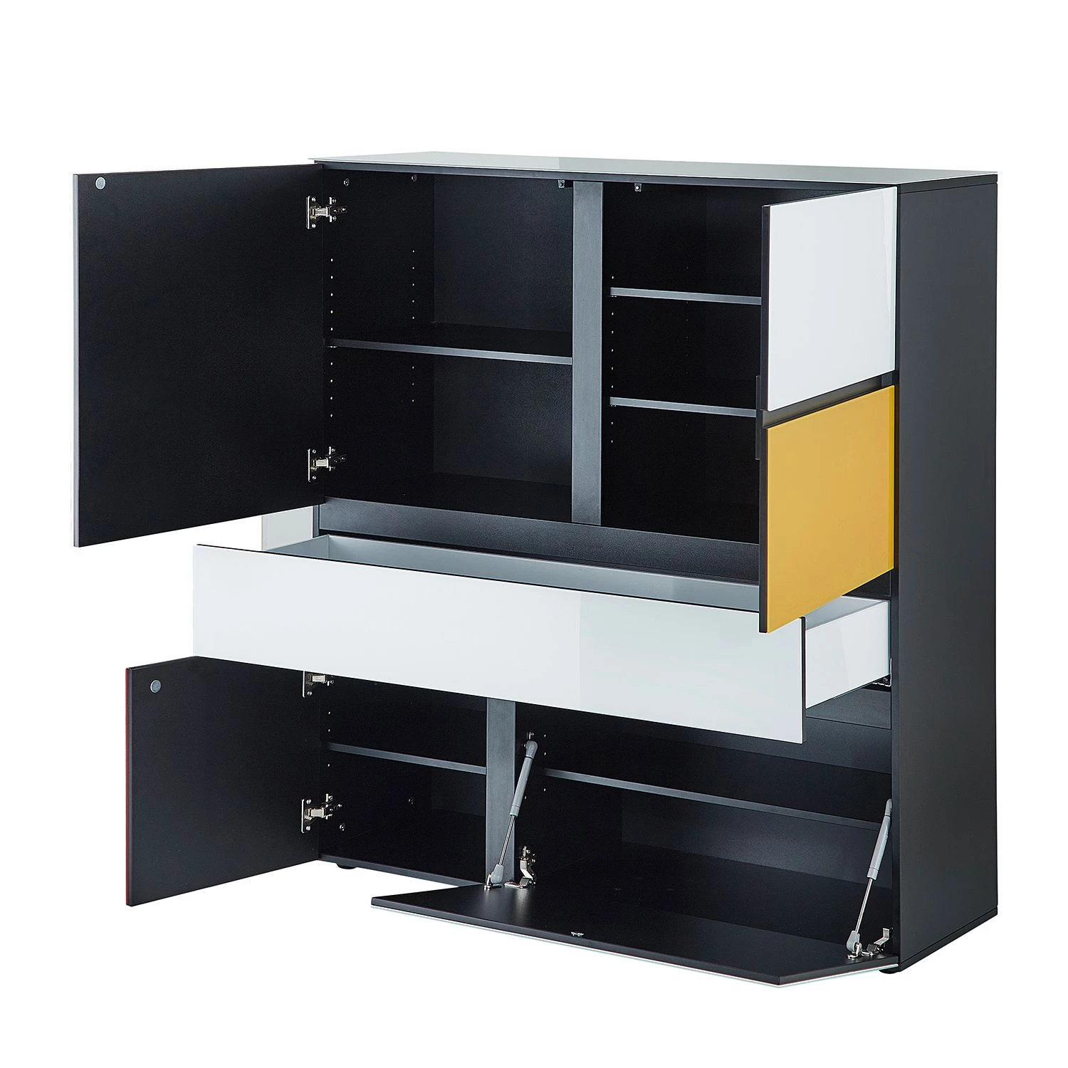 Germania Buffet Ideeus - Noir / Multicolore 4 Germania Buffet Ideeus - Noir / Multicolore – Image 4