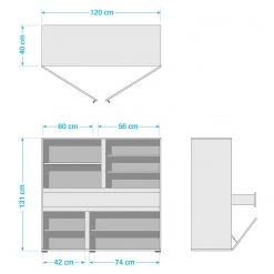 Germania Buffet Ideeus - Noir / Multicolore 21 Germania Buffet Ideeus - Noir / Multicolore -Meubles de salle à manger Soldes Magasin 1000150554 181213 15491700028 GALLERYIMAGES P000000001000150554