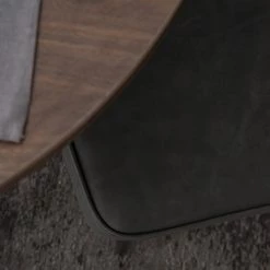 Ars manufacti Chaises Watson (lot de 2) - Imitation cuir / Acier - Noir - Gris vintage -Meubles de salle à manger Soldes Magasin 1000151924 190905 09335800037 DETAILS P000000001000151924