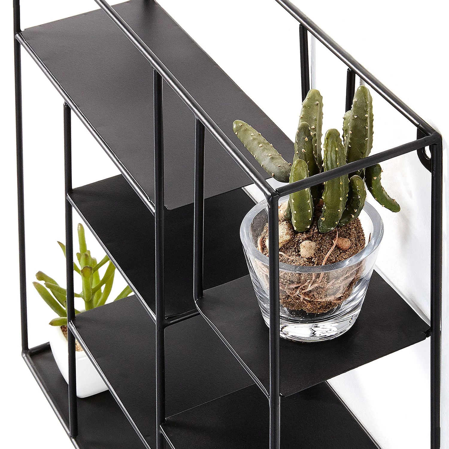 Norrwood Étagère murale Mirwart I - Acier - Noir 2 Norrwood Étagère murale Mirwart I - Acier - Noir – Image 2