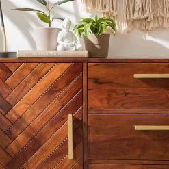 Jack & Alice Buffet Loga - Acacia massif / Fer - Acacia brun -Meubles de salle à manger Soldes Magasin 1000153425 190925 06220300020 DETAILS P000000001000153425