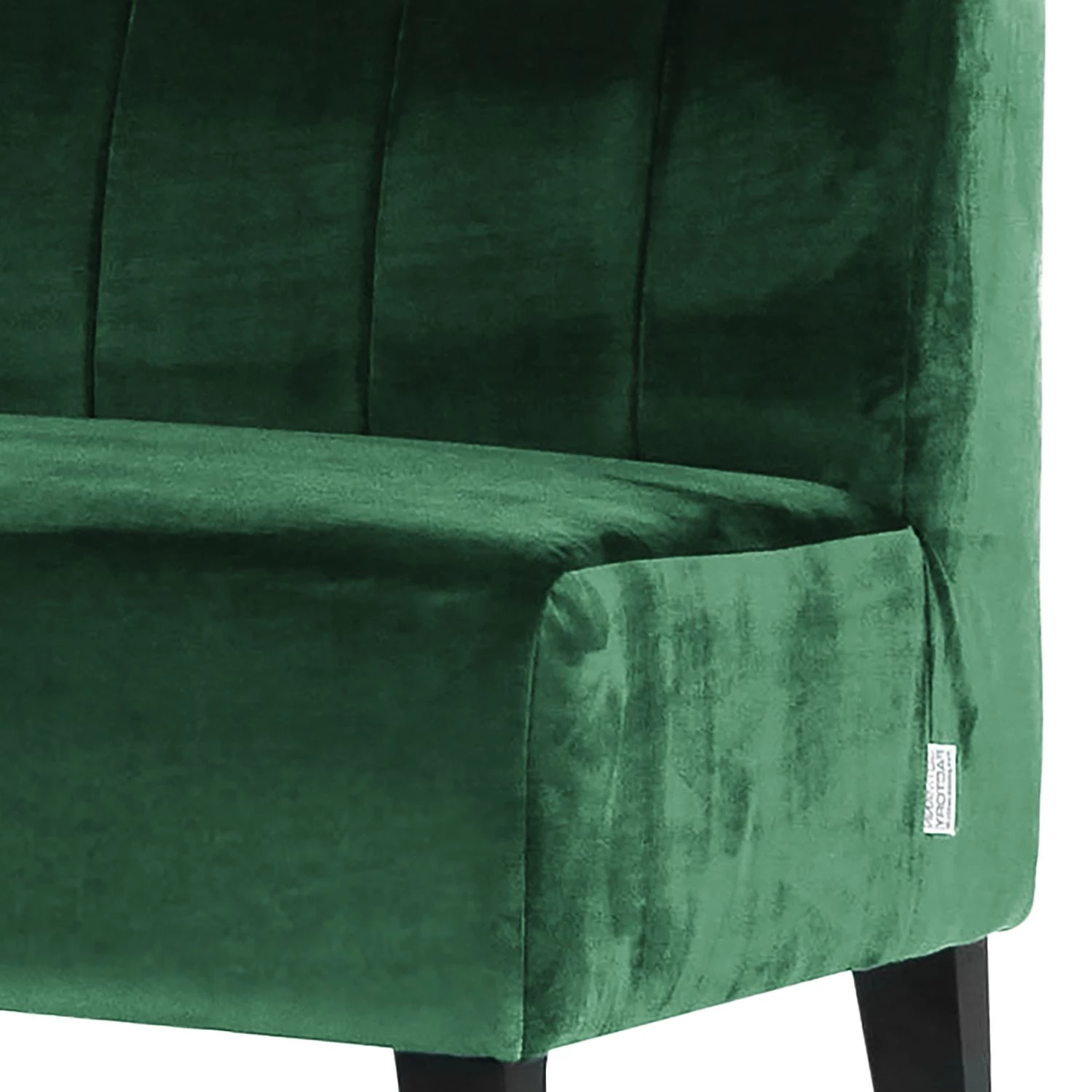 Jack & Alice Banquette Esquina (3 places) - Velours / Pin massif - Vert foncé 2 Jack & Alice Banquette Esquina (3 places) - Velours / Pin massif - Vert foncé – Image 2