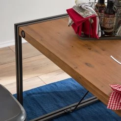 Ars manufacti Table Manchester II - Acacia massif / Métal - Acacia / Anthracite - 160 x 90 cm -Meubles de salle à manger Soldes Magasin 1000159506 190226 06305500019 GALLERYIMAGES P000000001000159506