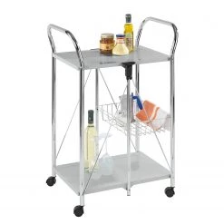 WENKO Desserte Sunny - Métal - Argenté