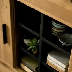 Naturoo Buffet haut Kiah II - Chêne à nœuds massif -Meubles de salle à manger Soldes Magasin 1000160255 200811 14170801863 DETAILS P000000001000160255