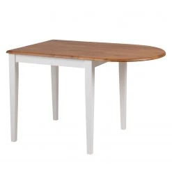 Ridgevalley Table Badra - Hévéa massif - Blanc / Hévéa massif - Largeur : 115 cm -Meubles de salle à manger Soldes Magasin 1000163206 190315 15250100136 GALLERYIMAGES P000000001000163206