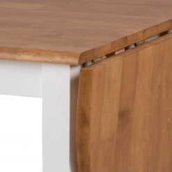 Ridgevalley Table Badra - Hévéa massif - Blanc / Hévéa massif - Largeur : 115 cm -Meubles de salle à manger Soldes Magasin 1000163206 190315 15250100138 GALLERYIMAGES P000000001000163206