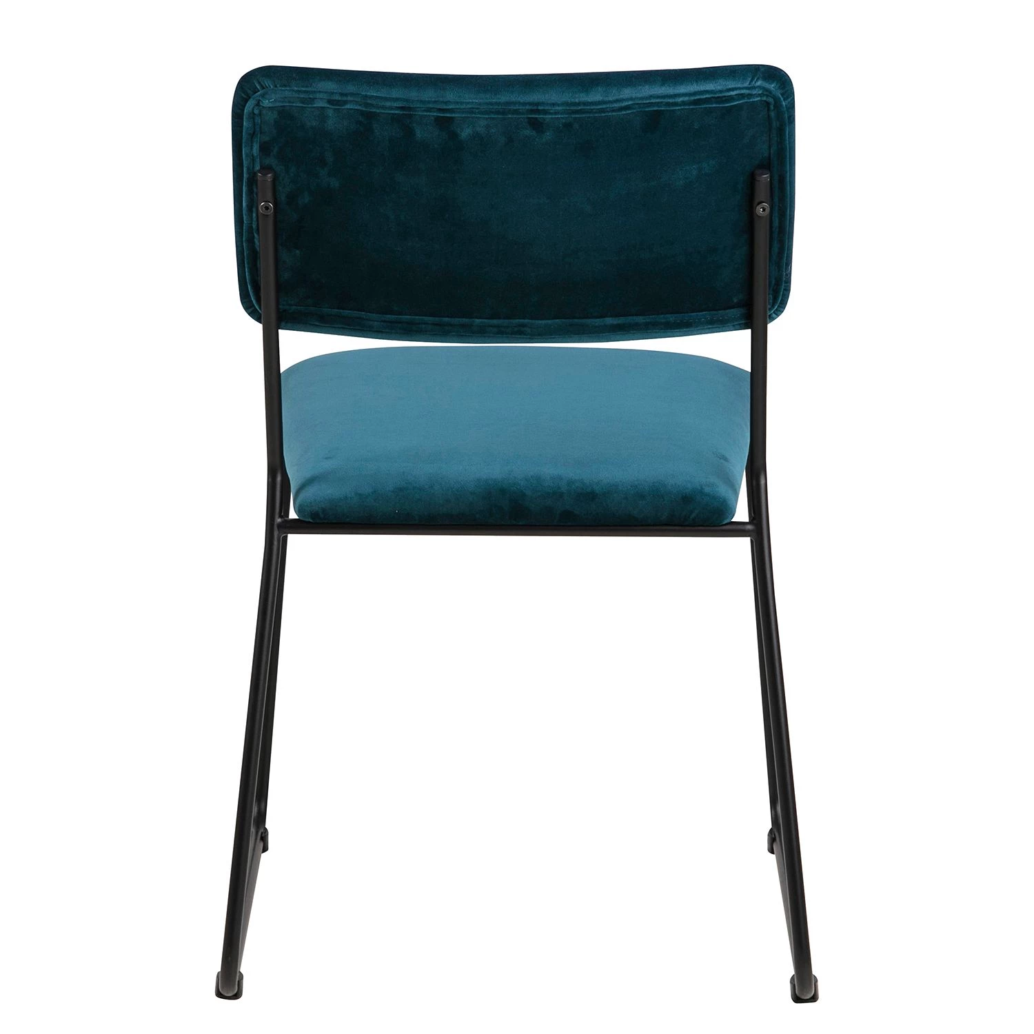 Ars manufacti Chaises Paulista (lot de 2) - Velours/ Métal - Bleu pétrole 6 Ars manufacti Chaises Paulista (lot de 2) - Velours/ Métal - Bleu pétrole – Image 6