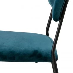 Ars manufacti Chaises Paulista (lot de 2) - Velours/ Métal - Bleu pétrole 17 Ars manufacti Chaises Paulista (lot de 2) - Velours/ Métal - Bleu pétrole -Meubles de salle à manger Soldes Magasin 1000163209 190315 15250300163 GALLERYIMAGES P000000001000163209