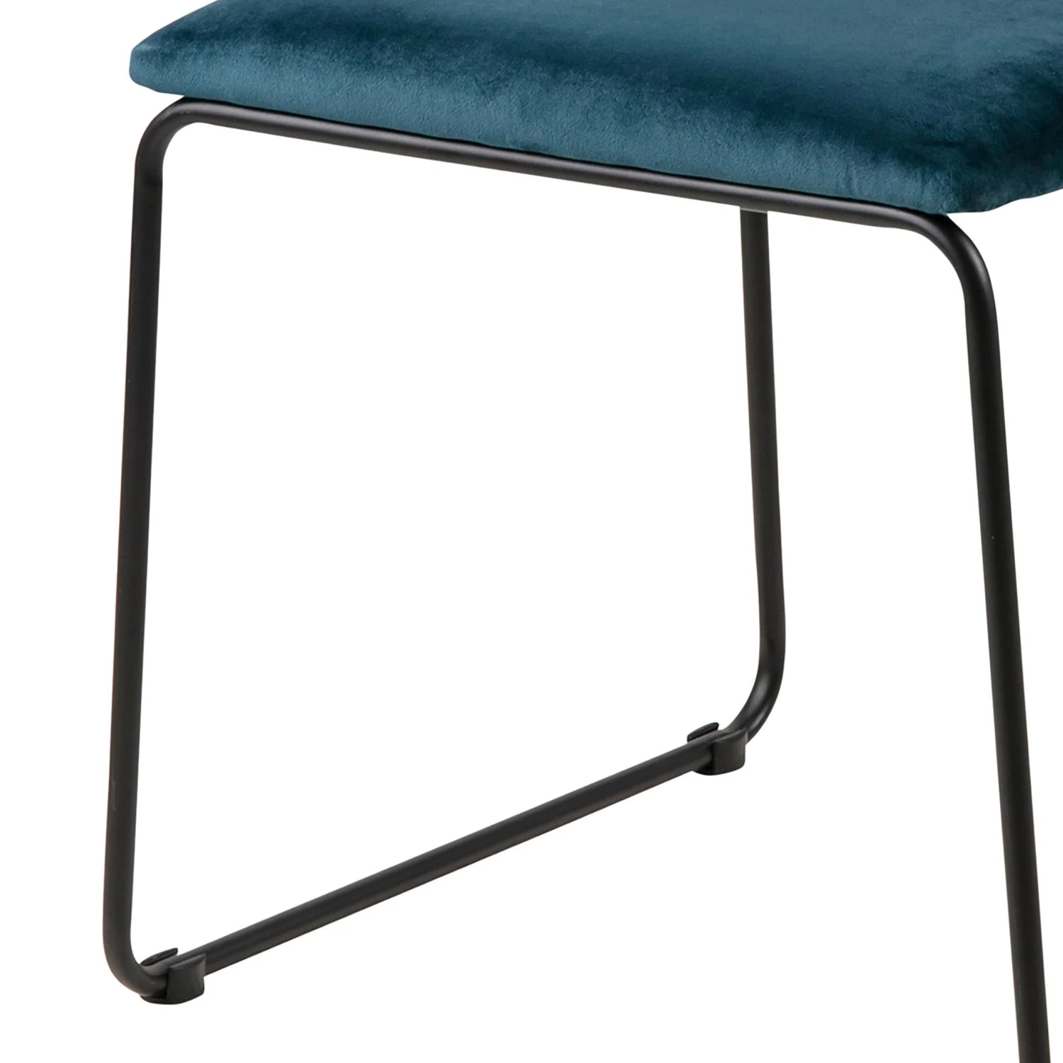 Ars manufacti Chaises Paulista (lot de 2) - Velours/ Métal - Bleu pétrole 9 Ars manufacti Chaises Paulista (lot de 2) - Velours/ Métal - Bleu pétrole – Image 9