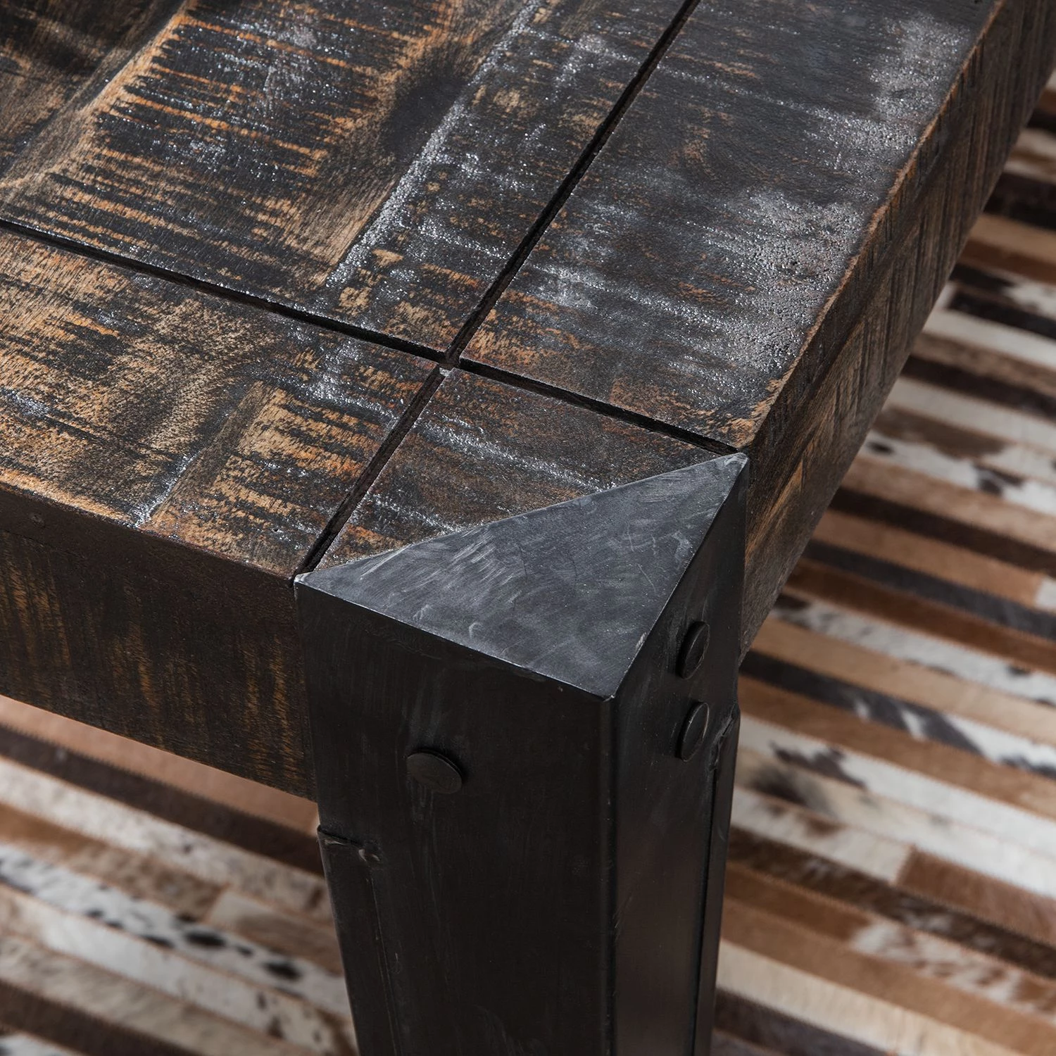 Ars manufacti Salle à manger complète Keyport (4 él.) - Manguier massif 11 Ars manufacti Salle à manger complète Keyport (4 él.) - Manguier massif – Image 11