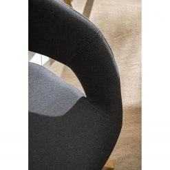 Mørteens Chaise à accoudoirs Buggio - Tissu / Hévéa massif - Tissu Cors: Gris foncé - 1 chaise -Meubles de salle à manger Soldes Magasin 1000164524 210208 08242400022 DETAILS P000000001000164524