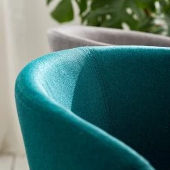 Mørteens Chaise à accoudoirs Buggio - Tissu / Hévéa massif - Tissu Cors: Pétrole - 1 chaise -Meubles de salle à manger Soldes Magasin 1000164525 210208 08242400028 DETAILS P000000001000164525