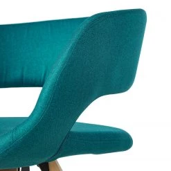 Mørteens Chaise à accoudoirs Buggio - Tissu / Hévéa massif - Tissu Cors: Pétrole - 1 chaise -Meubles de salle à manger Soldes Magasin 1000164525 210521 08460100006 DETAILS P000000001000164525