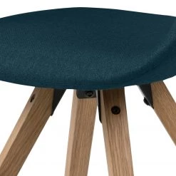 Mørteens Chaise à accoudoirs Buggio - Tissu / Hévéa massif - Tissu Cors: Bleu jean - 1 chaise -Meubles de salle à manger Soldes Magasin 1000164526 190315 07573200022 GALLERYIMAGES P000000001000164526