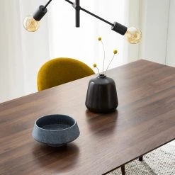 Mørteens Table Gjora - Partiellement en hévéa massif - Noyer / Noir -Meubles de salle à manger Soldes Magasin 1000164590 210120 16170000005 DETAILS P000000001000164590