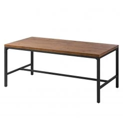 Ars manufacti Table Grasby II - Pin recyclé / Métal - Pin foncé / Noir