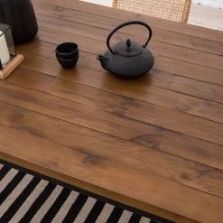 Ars manufacti Table Grasby II - Pin recyclé / Métal - Pin foncé / Noir -Meubles de salle à manger Soldes Magasin 1000166203 200414 13512300003 DETAILS P000000001000166203