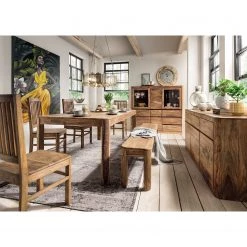 Naturoo Table Gaspar - Sheesham massif - Largeur : 160 cm -Meubles de salle à manger Soldes Magasin 1000166572 190322 07020300048 MOOD GALLERYIMAGES P000000001000166572 mood