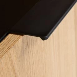 Norrwood Buffet haut Ceduna - Noir mat / Chêne -Meubles de salle à manger Soldes Magasin 1000166593 190319 10113400074 GALLERYIMAGES P000000001000166593