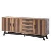Ars manufacti Buffet Tamati II - Pin massif / Fer - Pin / Noir