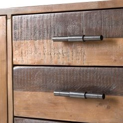 Ars manufacti Buffet Tamati II - Pin massif / Fer - Pin / Noir -Meubles de salle à manger Soldes Magasin 1000166787 191011 15391700014 DETAILS P000000001000166787