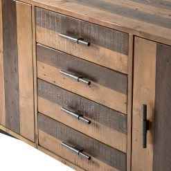 Ars manufacti Buffet Tamati II - Pin massif / Fer - Pin / Noir -Meubles de salle à manger Soldes Magasin 1000166787 191011 15391700015 DETAILS P000000001000166787