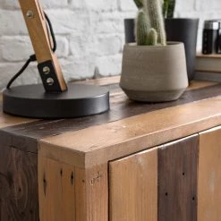 Ars manufacti Buffet Tamati II - Pin massif / Fer - Pin / Noir -Meubles de salle à manger Soldes Magasin 1000166787 200117 06085800008 MOOD DETAILS P000000001000166787 mood