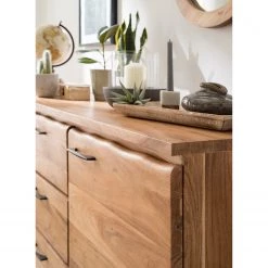 Ars Natura Buffet Vardo - Acacia massif / Métal - Acacia / Noir -Meubles de salle à manger Soldes Magasin 1000166791 191030 08503100004 MOOD DETAILS P000000001000166791 mood