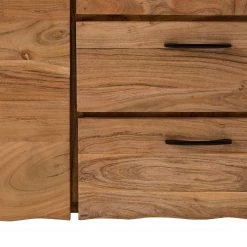 Ars Natura Buffet Vardo - Acacia massif / Métal - Acacia / Noir -Meubles de salle à manger Soldes Magasin 1000166791 200124 09383000012 DETAILS P000000001000166791