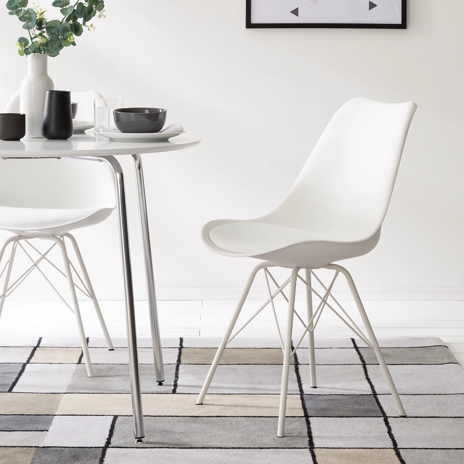 Fredriks Chaises Bonito - Blanc - Lot de 2 2 Fredriks Chaises Bonito - Blanc - Lot de 2 – Image 2