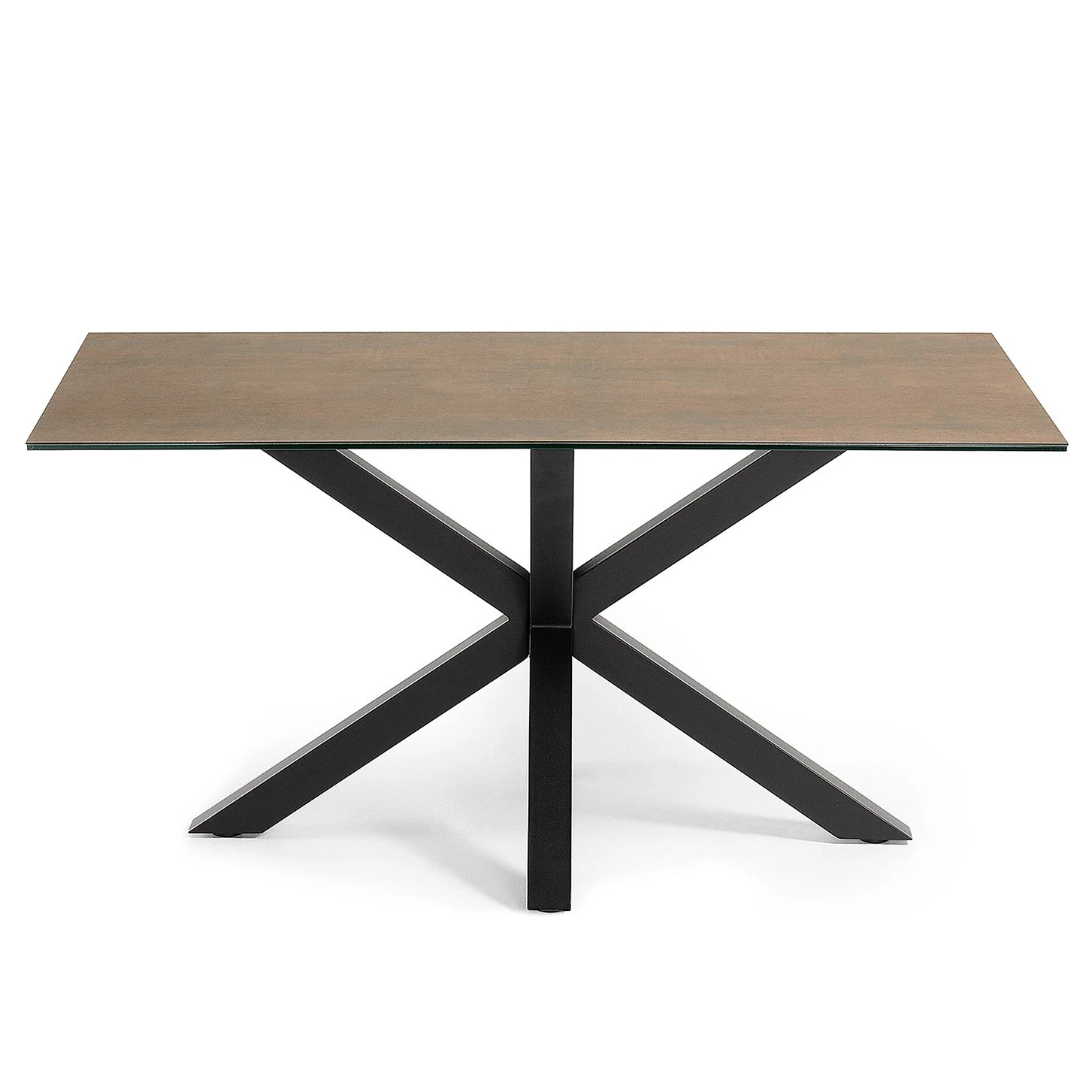 Mørteens Table Akolele II - Marron rouille - Largeur : 160 cm 2 Mørteens Table Akolele II - Marron rouille - Largeur : 160 cm – Image 2