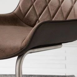 Fredriks Chaises cantilever Saval III (lot de 2) - Imitation cuir / Acier inoxydable - Marron vintage 22 Fredriks Chaises cantilever Saval III (lot de 2) - Imitation cuir / Acier inoxydable - Marron vintage -Meubles de salle à manger Soldes Magasin 1000169676 191002 12143700017 DETAILS P000000001000169676